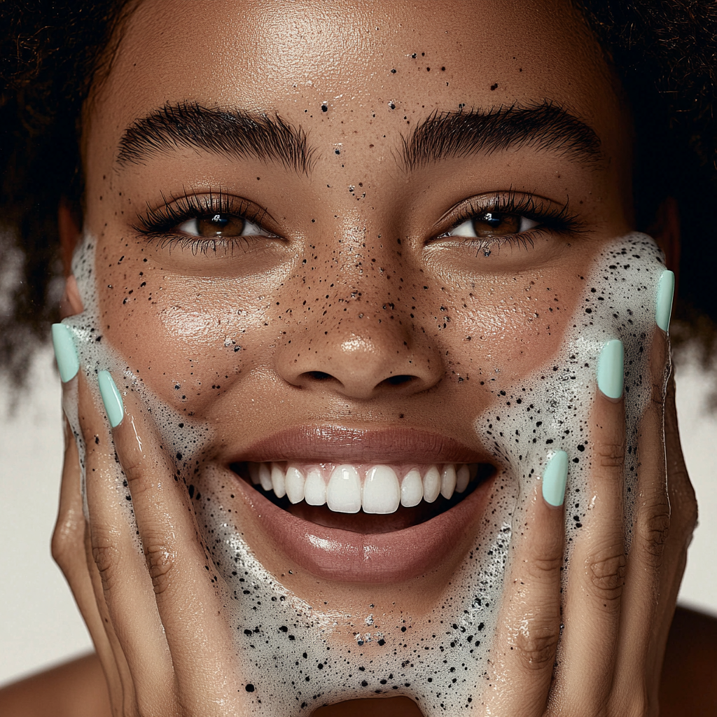 Athrova Charcoal Facial Cleanser for Black Skin – Oil-Control + Hydration